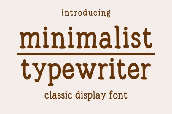 A Fresh Take on Classic Typewriter Style for Modern Design