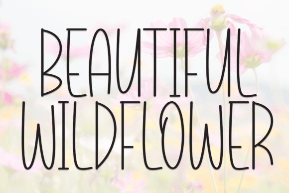 Beautiful Wildflower: A Handwritten Font for Joyful Designs