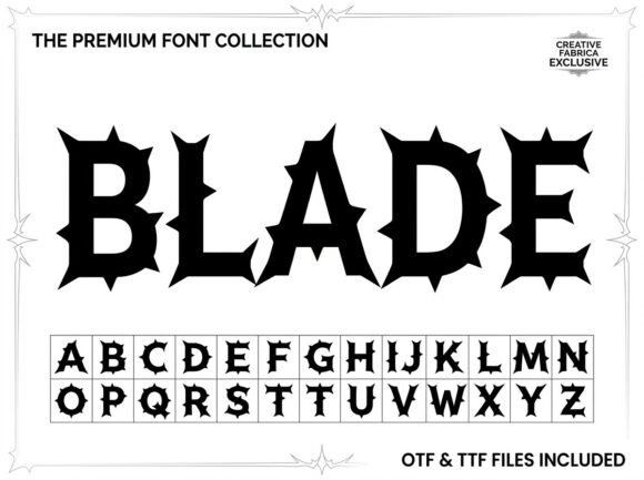 Blade: A Decorative Display Font for Bold Creative Statements