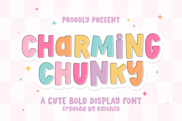 Charming Chunky: A Bold Typeface for Friendly Designs