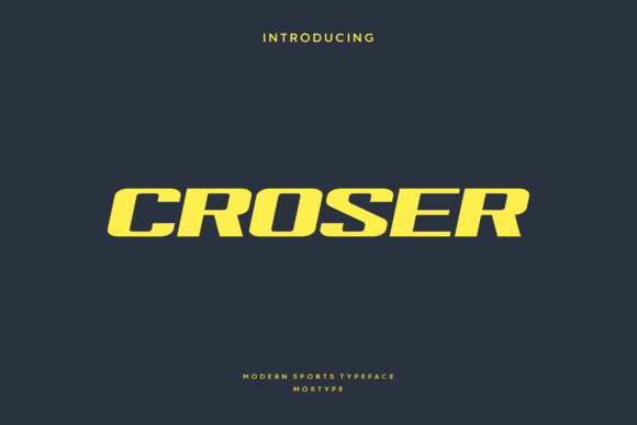 Croser: A Modern Typeface for Bold Visual Impact