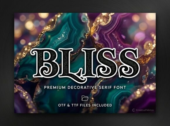 Discover the Bliss Display Font for Creative Projects