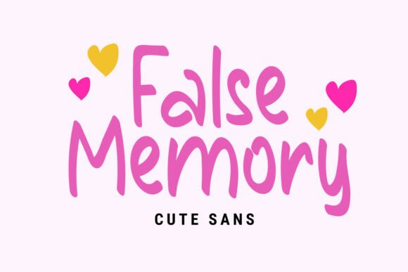 False Memory: A Handwritten Font That Captures Hearts