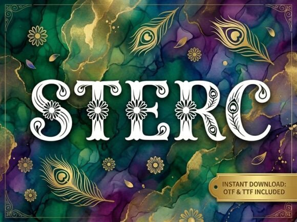 Sterc: A Decorative Display Font for High-Impact Design